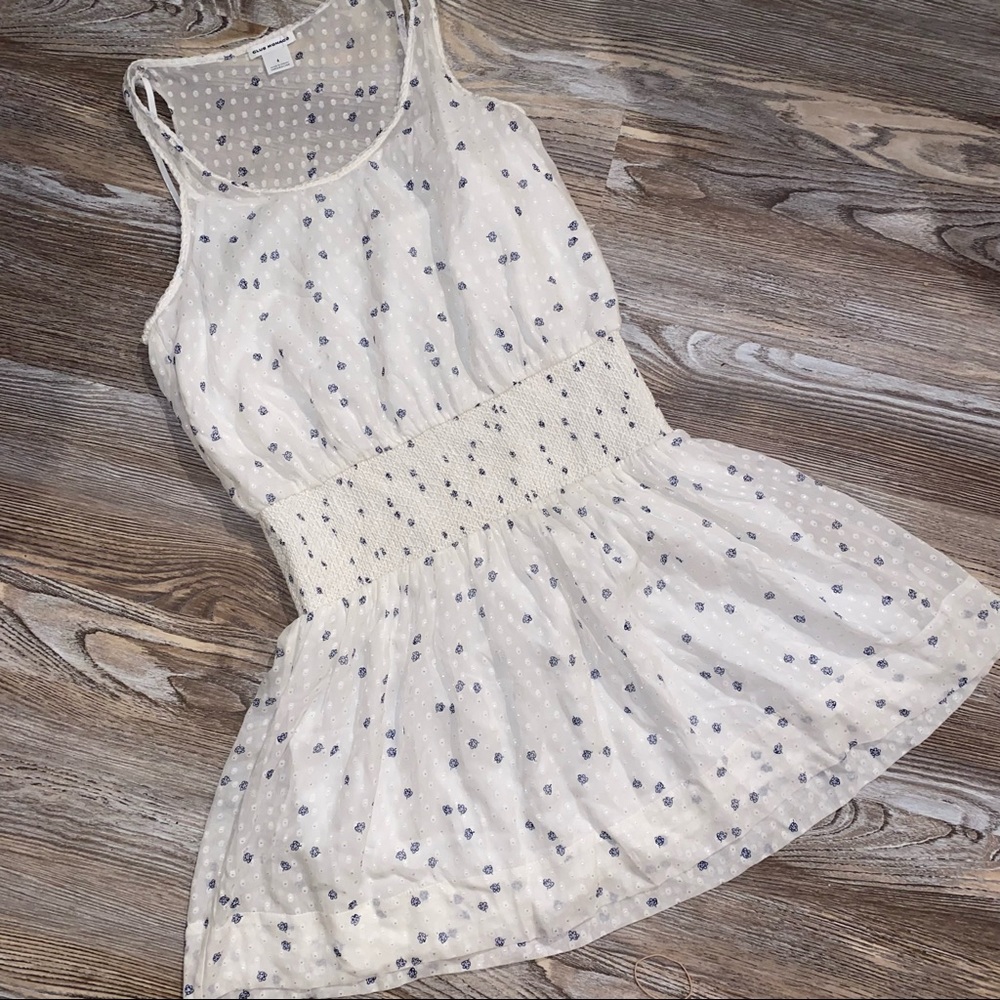 Club Monaco White with Wild Flower Lizetta Dress